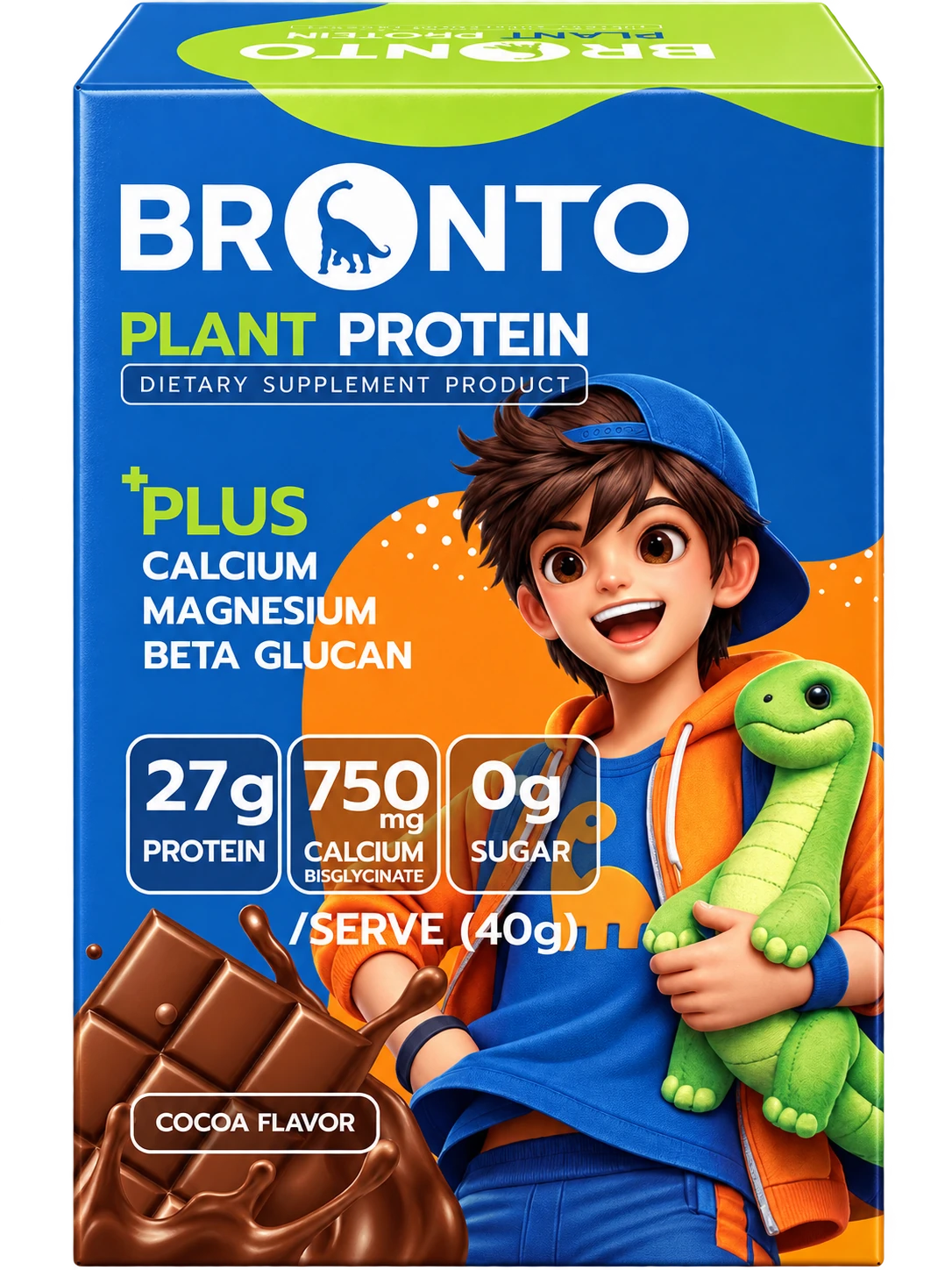 กล่อง BRONTO Plant Protein รสโกโก้