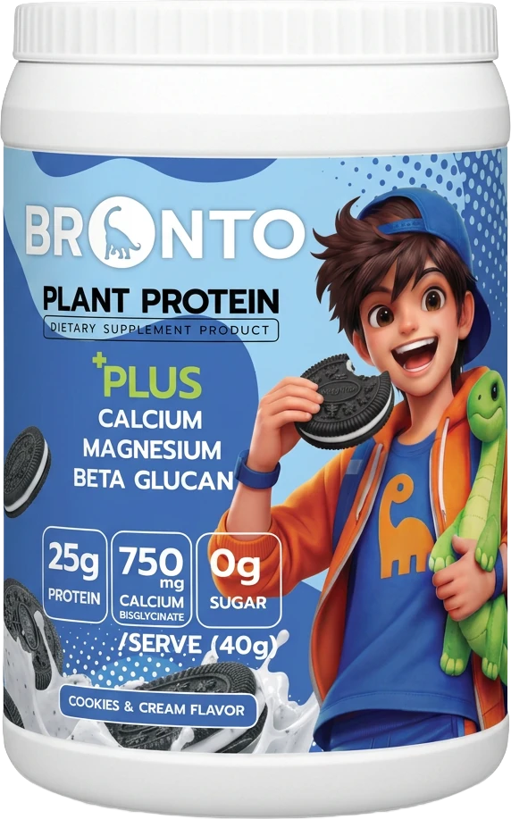 กระปุก BRONTO Plant Protein รสคุกกี้แอนด์ครีม